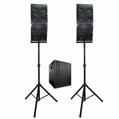 Professional Audio 2000W 18" Subwoofer Bt Karaoke Sets Powered 2.1 Channel Wireless PA Speaker System+Array Line Bocina Parlante