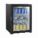  High Quality Absorption Mini Bar Single Door Glass Small Fridge