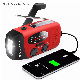 Tw028-1 Portable Rechargeable Emergency Solar Panel Hand Crank 2000mAh Wb / Noaa Radio with Phone Charger and LED Torch FM Radio