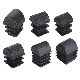 Furniture Square Arched Tubing Black Plastic Pipe End Caps Tubing Insert Plugs Rubber Product Rubber Part