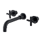 Factory Price OEM Customized Double Cross Handle Matt Black Bathroom Faucet for Waterfall Wash Basin /Sink//Shower/Kitchen/Bathroom Accessories by Innada