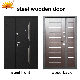 China Factory Modern Luxury Exterior Entry Front Metal Security Steel Wood Armored Door for Home