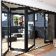 Modern Residential Veranda Large Bi Folding Patio Burglar Proof Double Glass Folding Design Partition Aluminium Folding Door