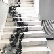 Natural White/Beige/Black Marble Steps Stairs for Indoor Decoration