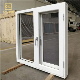  Soundproof Double Glass Outward Opening New Design Aluminum Casement Window with Mosquito Net for Nigeria