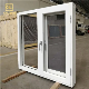 Soundproof Double Glass Outward Opening New Design Aluminum Casement Window with Mosquito Net for Nigeria