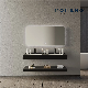 Modern Style Rock Plate Cabinet Bathroom Slate Basin Black Sintered Stone Under Counter White Dresser Bathroom Cabinet