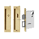  Modern Rectangular Pocket Sliding Door Knob, Heavy Duty Sliding Door Lock