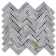  Calacatta Gold Wall Tile Marble Backsplash Herringbone Tiles Mosaic