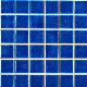 China Supply Square Shaped Ice Crackle Pattern Glossy Porcelain Mosaic Tiles for Swimming Pool