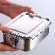 Insulated Biodegradable Tiffin Box Leakproof Camping Food Storage Container with Stainless Steel Lunch Box