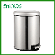  Household Foot Pedal Round Stainless Steel Bedroom Trash Can (KL-122)