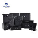 Customized Black A4 PU Leather VIP Folder for Hotel