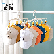  Plastic Hat Hanger Socks Hanger 6 Clips Multifunctional Hanger