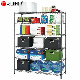 Different Finish Available 6 Layer Black Heavy Duty Storage Steel Wire Shelving