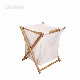 Carbonized Bamboo Bathroom Accessories Laundry Basket