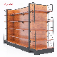 Wood Grain Supermarket Shelving for Sale Grocery Gondola Shelves Display Rack