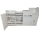  ODM Clothes Store Commercial Reception Desk White Checkout Counter Store Fixture Display Rack