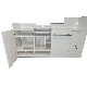 ODM Clothes Store Commercial Reception Desk White Checkout Counter Store Fixture Display Rack