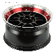 New Rpf1 Design Alloy Wheel with Red Stripe Moto Metal Wheels Aftermarket for Truck/SUV/Car/Jeep/off Road/Racing