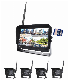  7/9/10.1inch HD 720p 2.4G Wireless Rear Car Quad LCD Monitor