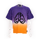  Heavy DIP-Dye Tee 100% Cotton Streetwear Casual Clothing Big Front Flocking