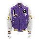 Men′s Letterman Jacket Big Chenille Embroidery Leather Sleeve