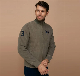 Mens Casual Embroidery Zipper Polar Fleece Cardigan Sweatshirts