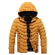 Customized Logo Quilted Padding Hooded Men Padded Winter Puffer Coat Jacket