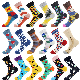  Adults Custom Sock Happy Design High Elastic Colorful Dress Breathable Sport Sock Cotton Fashion Women Men Socks