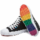  Rainbow Sole High Top Classic Canvas Shoes for Women