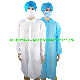 Disposable Non Woven Long Sleeve Protective Lab Coat with Collar