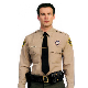  Cotton Short Sleeve Airport Hotel Security Guard Uniform Shirts for Men