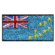 3" Wide Premium Tuvalu Embroidered National Flag Badge Patch
