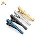 Wholesale Custom Design Bright Chrome Gun Black Enamel Fashion Copper Tie Clip White Collar Professional Tie Clip Simple Gold Metal Tie Clip for Men