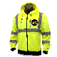  Hi Vis Fleece Hoodie Reflective Safety Construction Work Wear Security Reflector Jacket