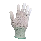  White Nylon Labor Protection Non-Slip PU Finger Top Coated Gloves