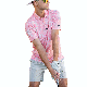  Sublimation Embroidery Golf Polo Shirt with Floral Design
