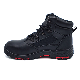 Dual-Density PU with Genuine Leather Safety Waterproof Shoes for Oil-Resistant Work Man