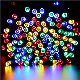  OEM 12m 100 LED Colorful Changing Glowing Christmas Lights Curtain Garden String Lights Outdoor Solar String LED Holiday Light