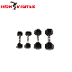  Rubber Coated Solid Steel Cast-Iron Dumbbell for Muscle Toning, Full Body Workout, Home Gym Dumbbell, Sold in Single