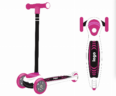 Kids Micro Scooter with in-Mould Printing and 120mm Wheel Size