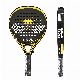  Hot Sales High Quality Glass Fiber Full Carbon 3K 12K 18K Custom Padel Racket Short Lead Time Decal Printing Tennis Racket for Adult Soft EVA Core 360g