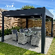  AlunoTec Modern Sun Wall Mounted Shading Bioclimatic Pergolas Customized Electric Awning Outdoor Garden Balcony Louvered Roof Gazebo Pergola