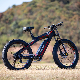  Support Drop Shipping Sleek Design Carbon Fiber Ebike Fat Tire Electric Bicycle Lectrique Electric Mountain Bike MTB