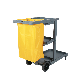 Cleaning Multi Functional Janitor Cart Plastic Janitor Cart Cleaning Trolley