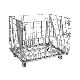  Metal Storage Wire Mesh Roll Container Cage with Zinc Plated