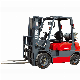 2 Ton 2.5 T 2000kgs 2500kg Counterbalanced Cushion Tire Gasoline and LPG Dual Fuel 2t 2.5ton Gasoline Forklift Trucks Toyota Model CE ISO Nissan K21 K25 Engine