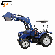  China Agricultural Machinery Manufacturer 60HP 4X4 Small Compact Garden Yto Mini Farming Tractor with Front End Loader Backhoe Attachment Price for Agriculture