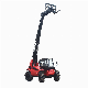 Whosale 3ton 7m Manitou 4X4X4 Telescopic Side Boom Forklift Telehandler